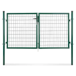 Castorama Portillon Double Pour Clôture Grillagée Vert 200 X H.100 Cm