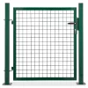 Castorama Portillon Pour Clôture Grillagée à Poteaux Carrés Sur Platines Blooma Vert 100 X H.100 Cm