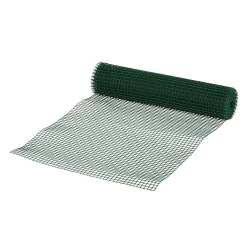 Castorama Rouleau De Grillage En Acier Et PVC Vert 10 X 10 Mm L.5m H.0.5m
