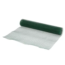 Castorama Rouleau De Grillage En Acier Et PVC Vert 20 X 20 Mm L.5m H.1m